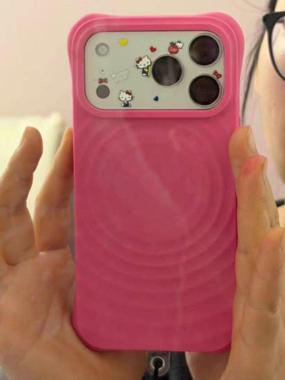 Pink  Ripple Case for iPhone | Cute Aesthetic